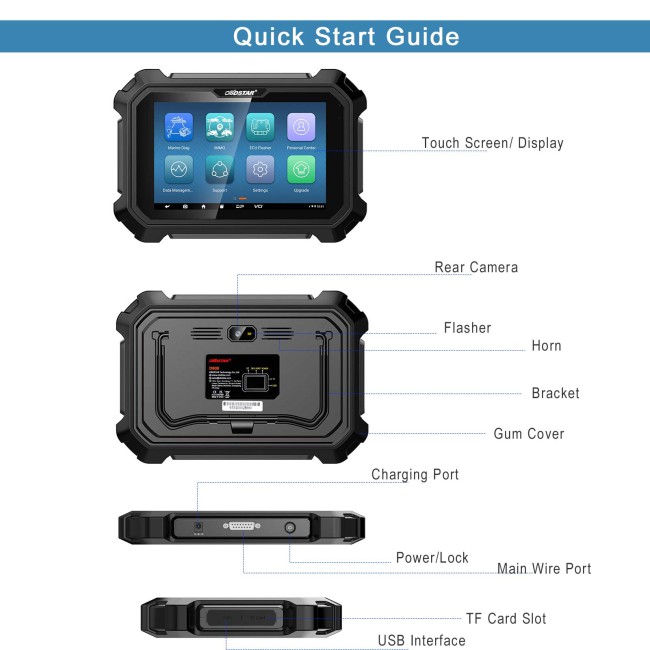 OBDSTAR D800 A+B+C+D Full Configuration Marine Scanner for Jet Ski/Outboard/Inboard/Generator
