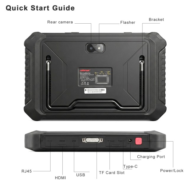 OBDSTAR MarineMaster A+B+C+D Full Version Marine Diagnostic Tool for Jet Ski/ Outboard/ Inboard/ Generator 2 Years Free Updates