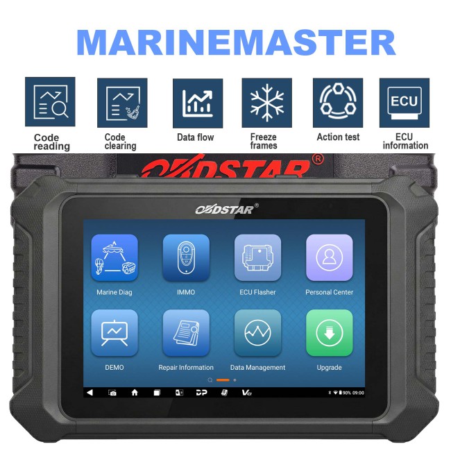 OBDSTAR MarineMaster A+B+C+D Full Version Marine Diagnostic Tool for Jet Ski/ Outboard/ Inboard/ Generator 2 Years Free Updates
