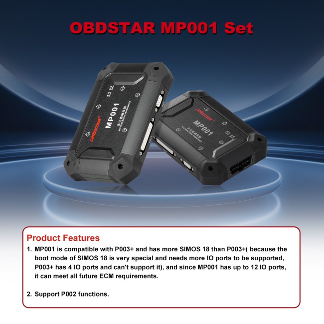 OBDSTAR MP001 Set (MP001 Programmer+C4-01 Host + C4-02 Host + Jumper Wires + W004/W005/ECU Bench Jumper)