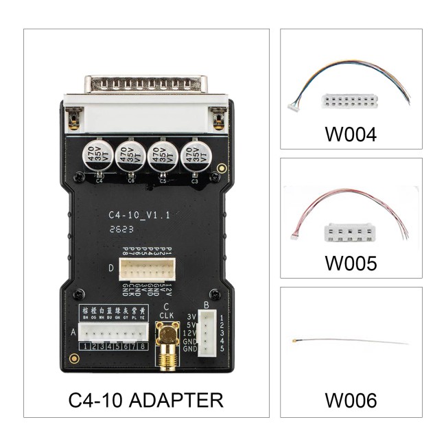 OBDSTAR C4-10 Adapter Kit BDM/JTAG Data Read/Write Adapter with Multi-ECU Compatibility for X300 CLASSIC G3, DC706, ECU MASTER